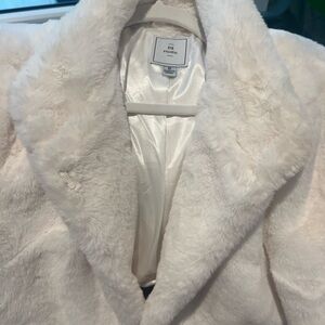 David’s Bridal faux fur jacket